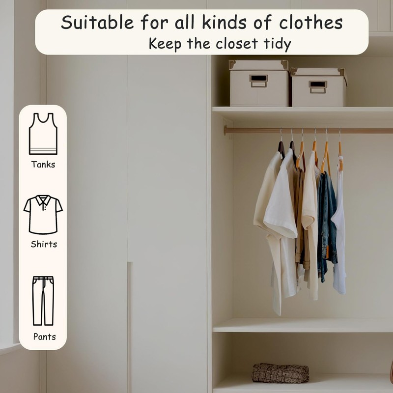 Urby Extra Wide Hangers for Plus Size Clothes, Ganchos para