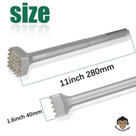 Chisel with SDS MAX Shank. For Concrete Repair and Patch, Chip and Pulverize.Concrete Drill Bit .11" Remove Bushing Bit.Suitable for SDS-Max Hammer Drills