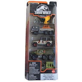 Matchbox 5 Pack Jurassic World Total Tracker Team
