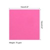 MECCANIXITY Origami Paper Double Sided Fluorescent Pink 6x6 Inch Square