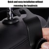 Fc'Noqgn Ceramic Tube 4 Car Storage Hooks, Car Plastic Hooks,
