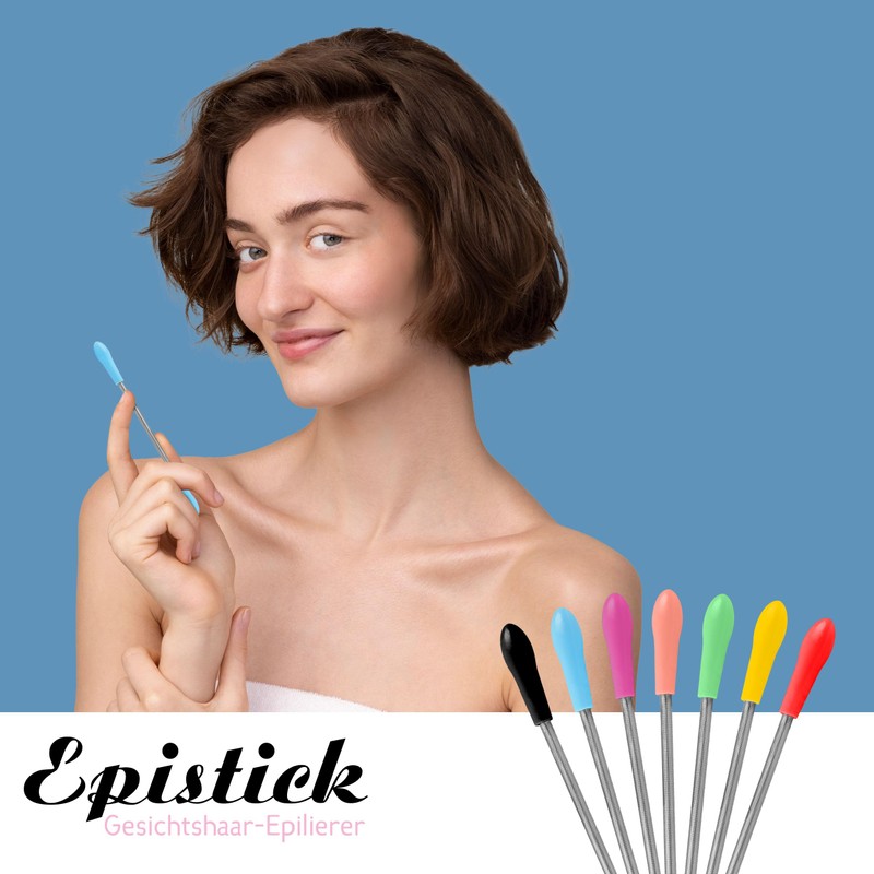 5x Epistick - Gesichtshaar-Epilierer für schnelle und manuelle Haarentfernung -