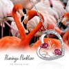 TANGPOET Flamingo Necklace Gifts for Women 925 Sterling Silver I