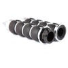 Pair of 1" Dual Motorcycle Bar End Hand Grips Handlebar
