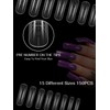 TOROKOM 150 PCS 15 Size Dual Nail Forms for Quick