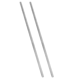 PATIKIL 1/4"-20 UNC 304 Stainless Steel Fully Threaded Rod, 2Pcs 10" Length Long Threaded Screw Right Hand Threads All Threaded Rod Studs for Anchoring Bolt, Clamps, Hangers and U-Bolts