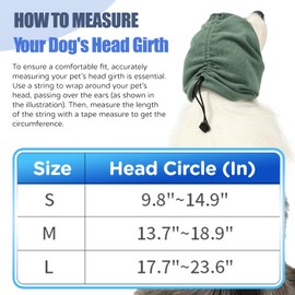 Spajoy Dog Calming Hoodie, Reducing Noise Wrap, Dog Ear Muffs Noise Protection