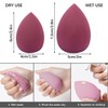 AYNKH 2 x make-up brushes, 2 x make-up sponges, 2