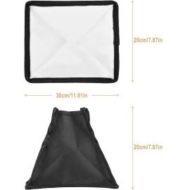 Universal Black Foldable Soft Flash Light Diffuser Softbox Cover Photography Flash 20x30cm