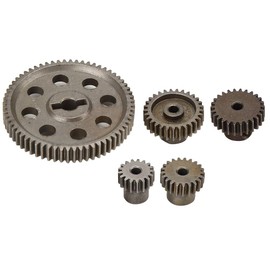 KIMISS Spur Gear Car Accessories Differential Main Metal Spur Gear 64T 17T 21T 26T 29T Engine Gear Rc Part for HSP Brontosaurus 1 10 Truck 94111 1 18 Rc Sprocket