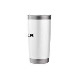 Creative Typography Minimalist Design "Power" Stainless Steel Insulated Tumbler