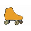 SILVYE Skate Covers for Figure Skating Orange Range (MERIGOLD Orange, Size M)