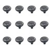 Cabinet Knobs,12-Pack,Susenya Knob 1.3" Dia. Round Birdcage Hollow Shape Matte