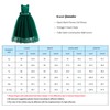 Glamulice Emerald Green Flower Girl Dress Satin Bridesmaid Long A