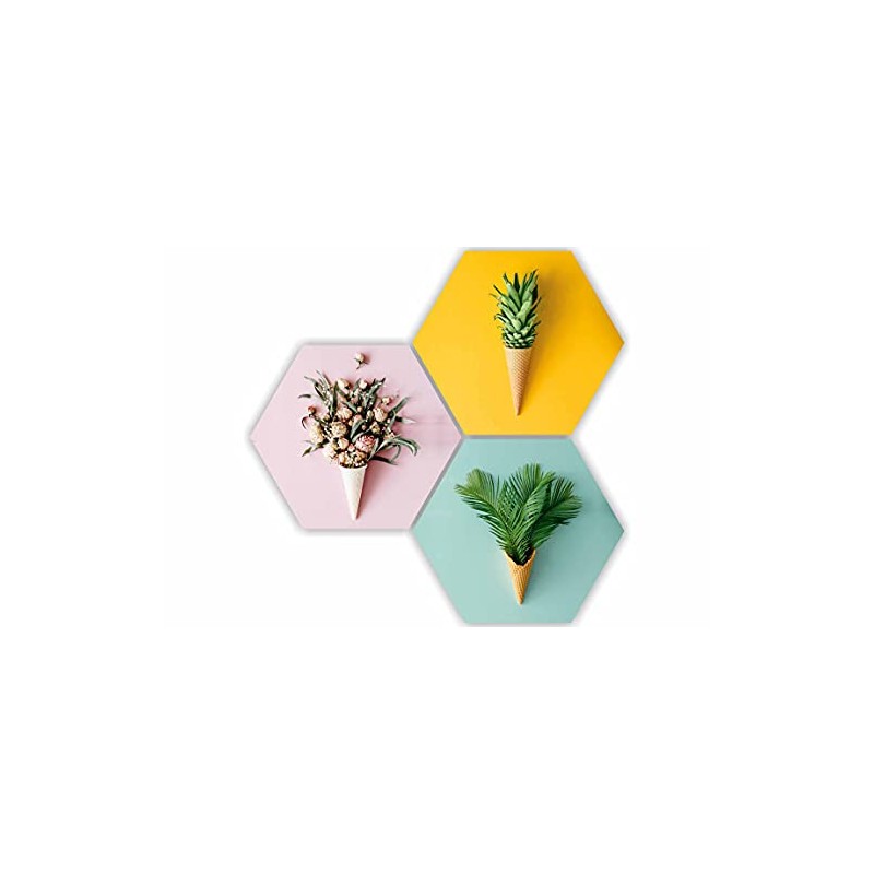 SAF Preety Floral Flower and Leaf in Cone Pot 3