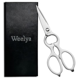 Kitchen Scissors, Kitchen Scissors, Disassemble and Washable, All Stainless Steel, Multi-functional, Dishwasher Safe