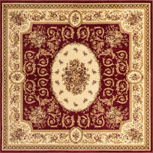Unique Loom Versailles Collection Traditional Classic Medallion Motif Area Rug (5' 0 x 8' 0 Rectangular, Tan/ Ivory)
