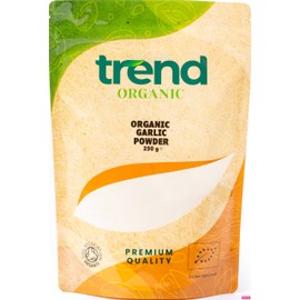 Trend Organic Garlic Powder | Bold Flavour and Essential Nutrient for Robust Cooking| Certified Organic, Vegan, Non-GMO, No Additives or Preservatives, 250g