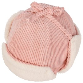 maximo Teddy Fur Kids Aviator Hat Trapper Hat Lapeer Chapka Children's Hat (45 cm - Pink), pink