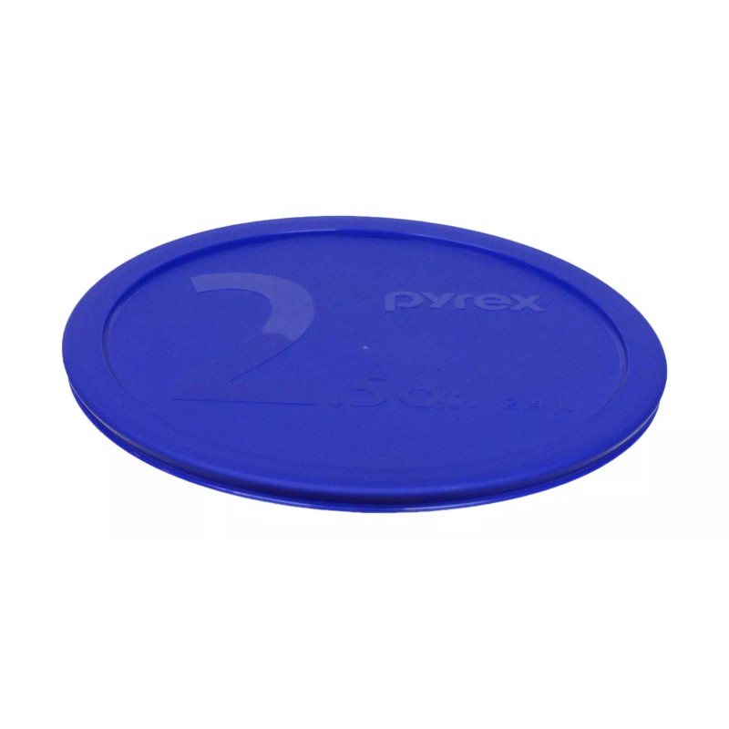 Pyrex 325-PC 2.5 Quart 10" Round Blue Storage Lid Cover