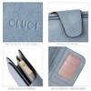 CLUCI Women Wallet Leather RFID Blocking Designer Trifold Card Holder