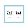 12x10 Inch 2 Opening Photo Collage Frame, Display Two 7x5