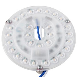 HAOLEDI 3.94'' 18W LED Ceiling Fan Light Retrofit Kit, Ceiling Flush Light Replacement Panel PCB 3CCT 3000K 4500K 5000K 2200LM 120V CRI90 ETL (1-Pack 3CCT)