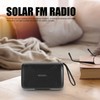 Portable Solar FM Radio Support USB Memory Card AUX Input
