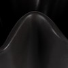 Bloomingville Stoneware Ruffled Vase with Reactive Glaze, Black