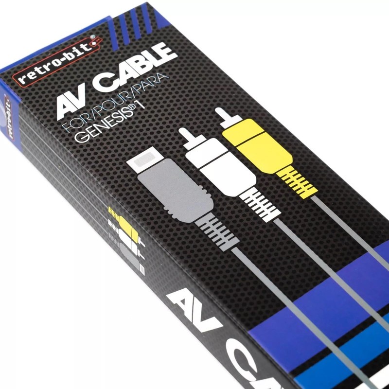 retro-bit Sega Genesis コンポジットケーブル 1.8m Genesis AV RCA Video Cable