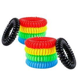 Brazalete repelente de mosquitos, paquete de 15, bandas naturales, todas naturales, sin DEET y resistentes al agua, para adultos y niños. Paquete de valor de primera
