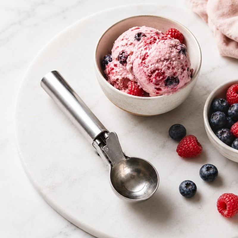 Stainless Steel Ice Cream Scoop, Metal Kitchen Utensil