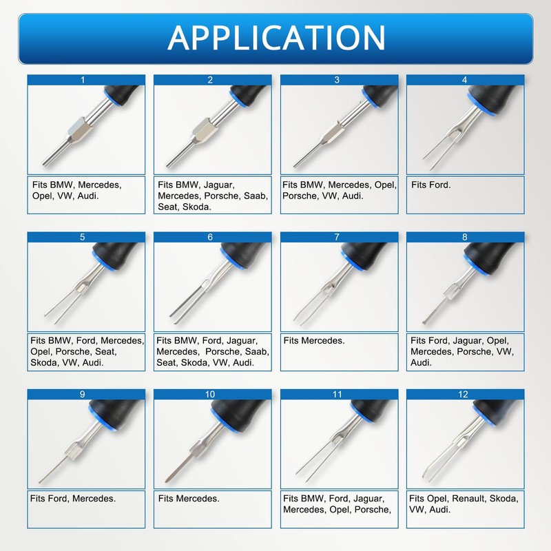 YSTOOL Terminal Release Kit, Universal Wire Connector Removal Pin Extractor