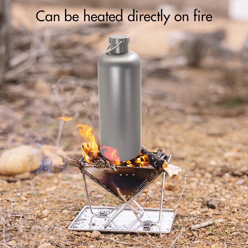 Titanium Water Bottle 600ml/800ml Light Weight for Outdoor Camping Water