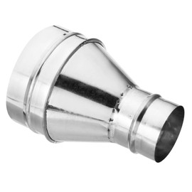 PATIKIL 6 Inch to 3 Inch Round Duct Reducer Increaser Connector, Galvanized Steel Adapter Pipe Fitting for Bathroom Kitchen Ventilation Systems, Silver Tone