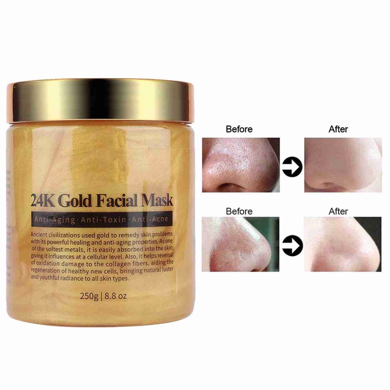 MELAO Gold Collagen Facial Mask Blackhead Removal Exfoliator Anti aging