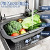ROTTOGOON Collapsible Colander Strainer, Expandable Over the Sink Colander for