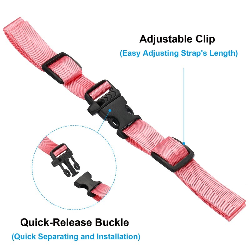 PATIKIL Backpack Belt Strap, 2 Pack Nylon Webbing Adjustable Replacement