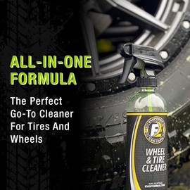 ExoForma Wheel & Tire Cleaner - Removes Built-Up Brake Dust, Dirt & Grime - Improves Dressing Performance - 2-in-1 Formula - Chosen by Pros (16 FL Oz)