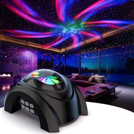 Rossetta Galaxy Projector, 58 Lighting Effects Star Projector Bluetooth Speaker White Noise Night Light, Galaxy Light Projector with Remote Control and Timer for Ceiling, Home Decor, Kids Room, Party
