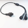 2 Way Lighting Splitter Connector 2Pin Y Shape 1 Male