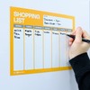 Erasable, Dry Wipe, Magnetic Shopping and Grocery List for Fridge,