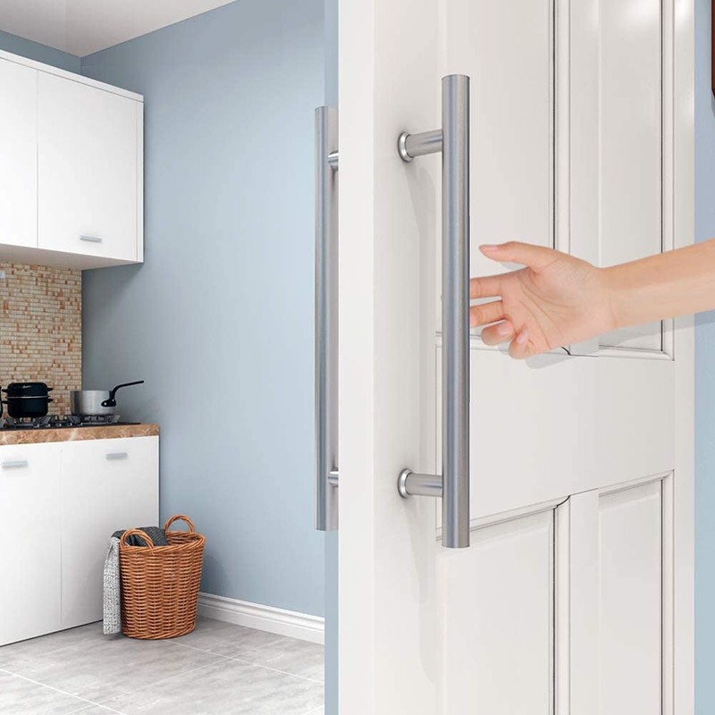 JUBEST 16" Push Pull Door Handle, Stainless Steel Double Sided