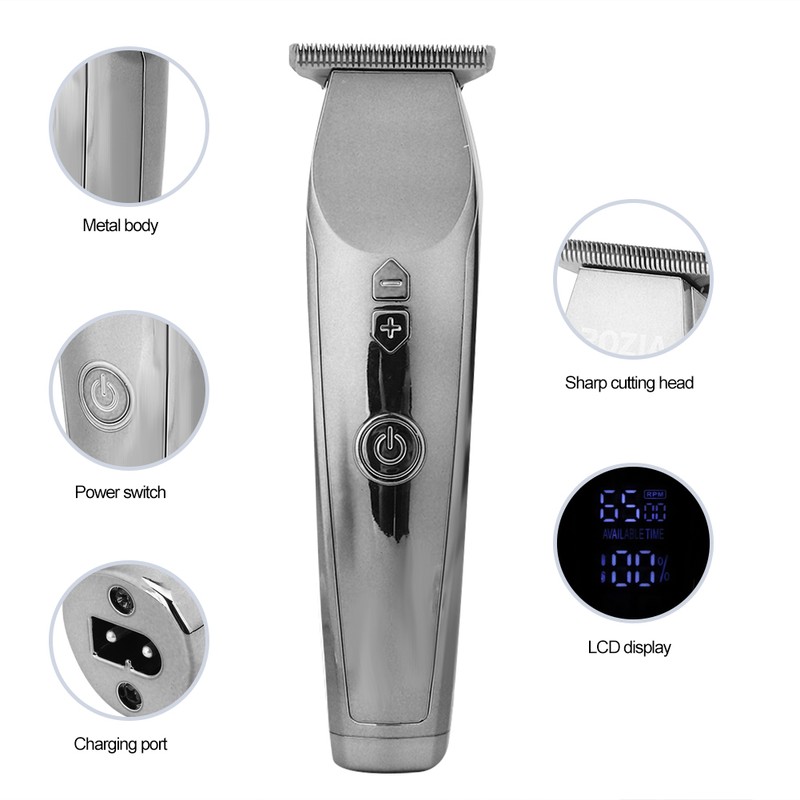 Stainless Steel Adjustable Length Electric Hair Clipper Oil Head Hair