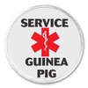 Service Guinea Pig Medical Alert Symbol 3" Sew On Patch