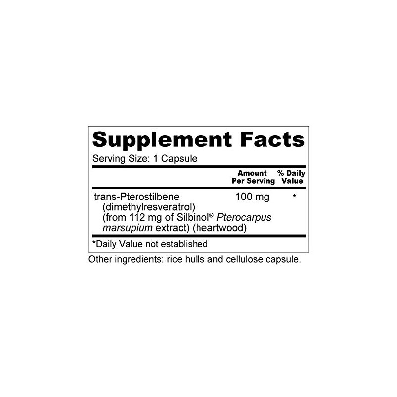Wellness Resources Pterostilbeno - Fuente natural trans-pterostilbeno (silbinol) para un