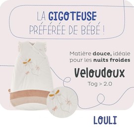 Schlafsack für den Winter, 70 cm, Samt, Popsie Gigi und Louli Noukie's