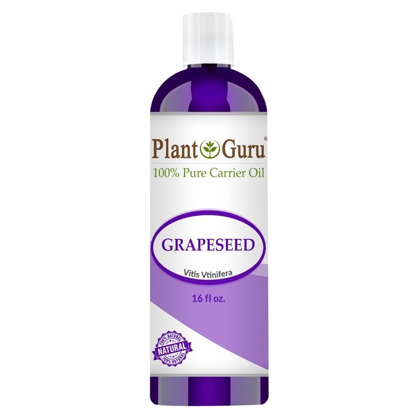 Grapeseed Oil 16 oz Cold Pressed 100% Pure Natural Grape Seed For Skin Face Hair