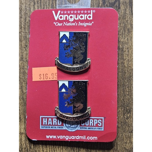 2 Pins - Genuine U.S. ARMY Crest: 48TH Infantry Regiment
