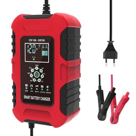 12/24V 10-Amp Multifunctional Smart Charger-Blue